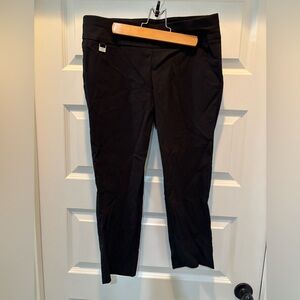 Rafaella Comfort Black Capri Trousers